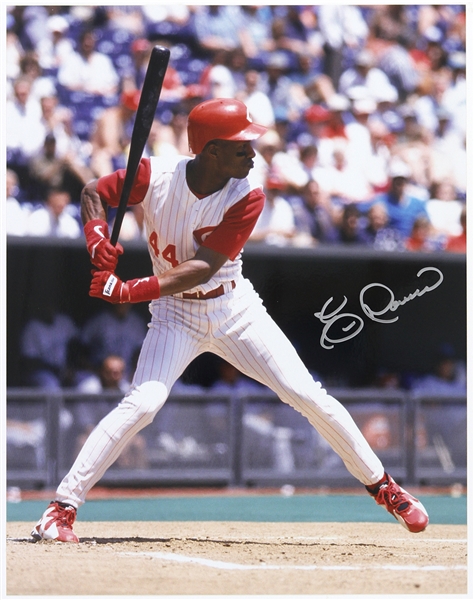 1984-1991 Eric Davis Cincinnati Reds Signed 11"x 14" Photo (JSA)