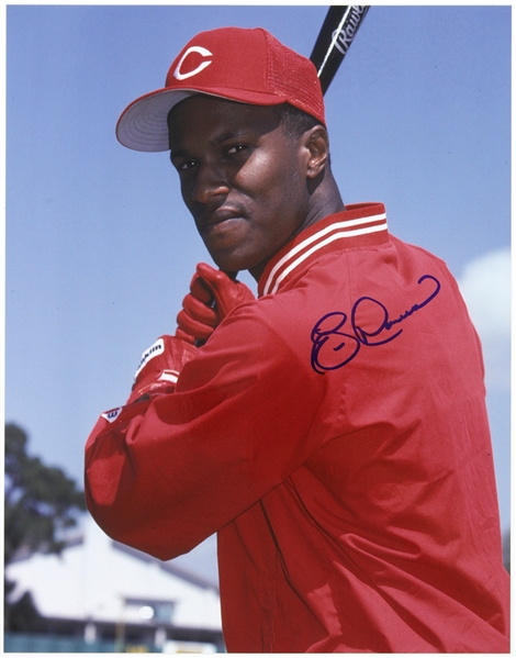 1984-1991 Eric Davis Cincinnati Reds Signed 11"x 14" Photo (JSA)