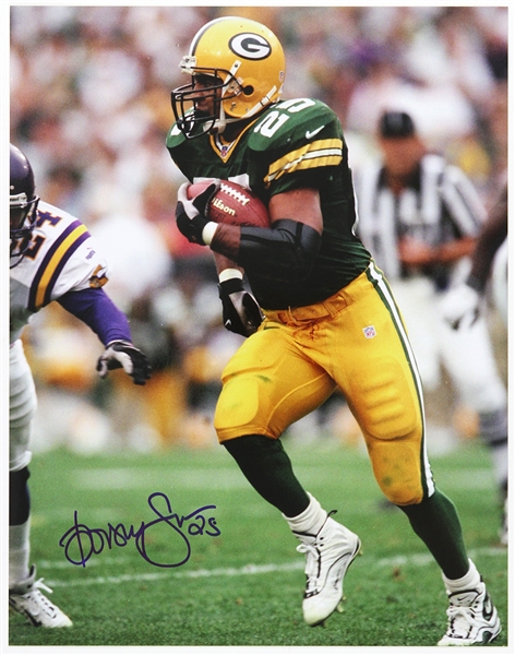1994-2001 Dorsey Levens Green Bay Packers Signed 11"x 14" Photo (JSA)