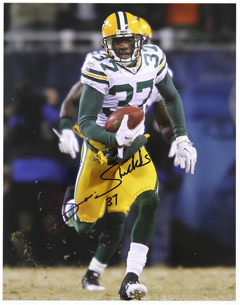 2010-2016 Sam Shields Green Bay Packers Signed 11"x 14" Photo (JSA)