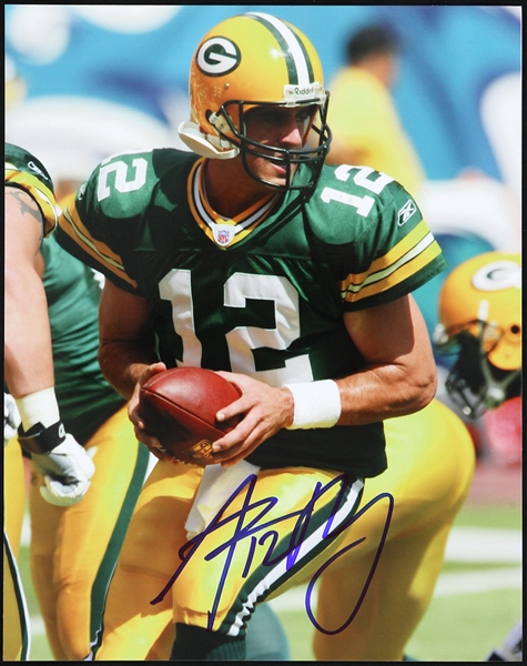 2005 Aaron Rodgers Green Bay Packers Signed 8" x 10" Photo (JSA)
