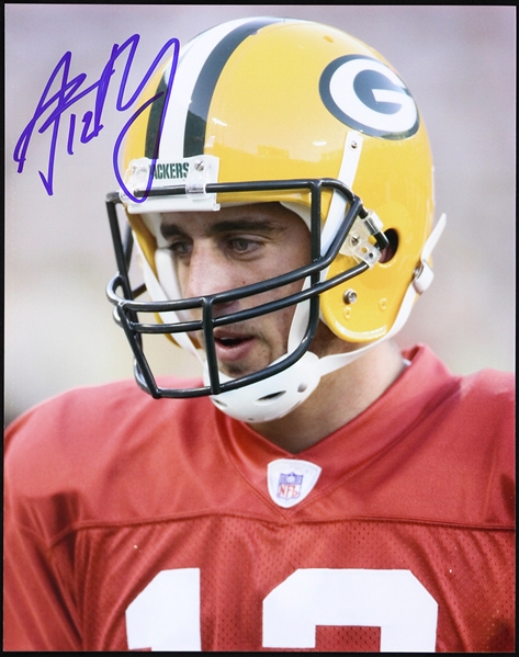 2005 Aaron Rodgers Green Bay Packers Signed 8" x 10" Photo (JSA)