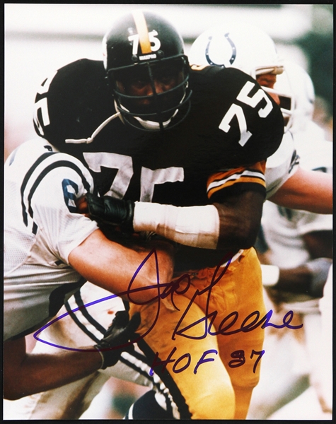 1990s Joe Greene Pittsburgh Steelers Signed 8" x 10" Photo (JSA)