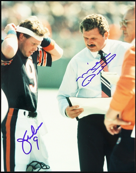 2000s Jim McMahon Mike Ditka Chicago Bears Signed 8" x 10" Photo (JSA)