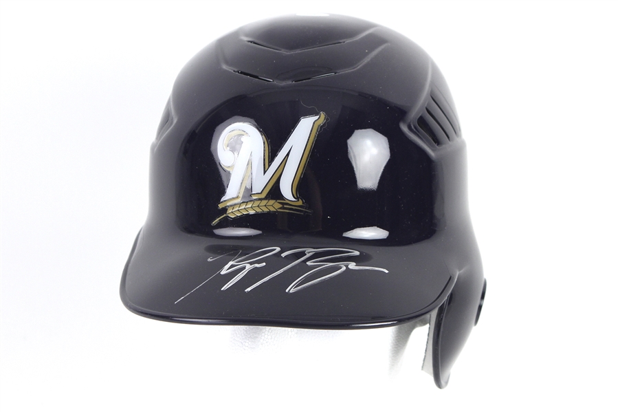2010s Ryan Braun Milwaukee Brewers Signed Batting Helmet (JSA)