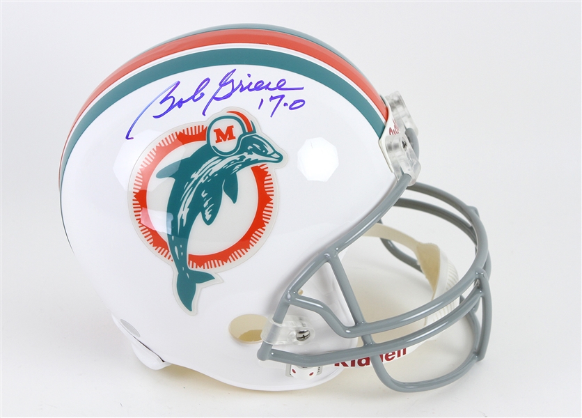 2000s Bob Griese Miami Dolphins Signed Full Size Helmet (JSA)