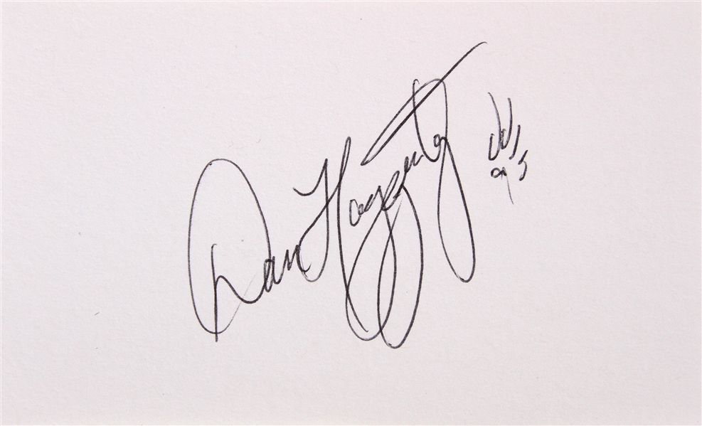 1977-1978 Dan Haggerty The Life and Times of Grizzly Adams Signed LE Index Card (JSA)