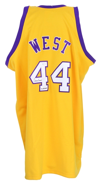 1972 Jerry West Los Angeles Lakers Signed All Star Game Mitchell & Ness Throwback Jersey (JSA)