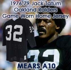 1976-79 Jack Tatum Oakland Raiders Game Worn Home Jersey (MEARS A10)