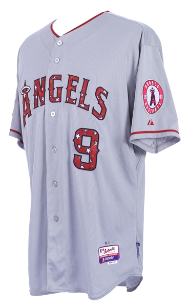 2015 (July 4) Gary DiSarcina Los Angles Angels Game Worn 4th of July Alternate Jersey (MEARS LOA/MLB Hologram) 