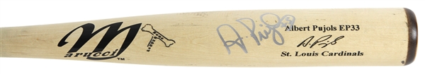 2005-06 Albert Pujols St. Louis Cardinals Signed Marucci Professional Model Bat (MEARS LOA/JSA)