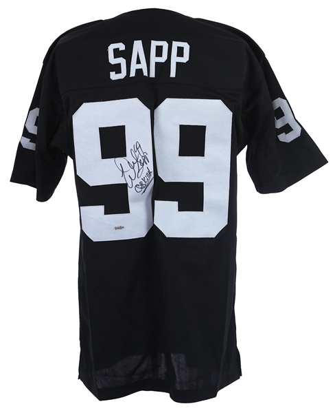 2010 Warren Sapp Oakland Raiders Signed Jersey (JSA/Upper Deck)