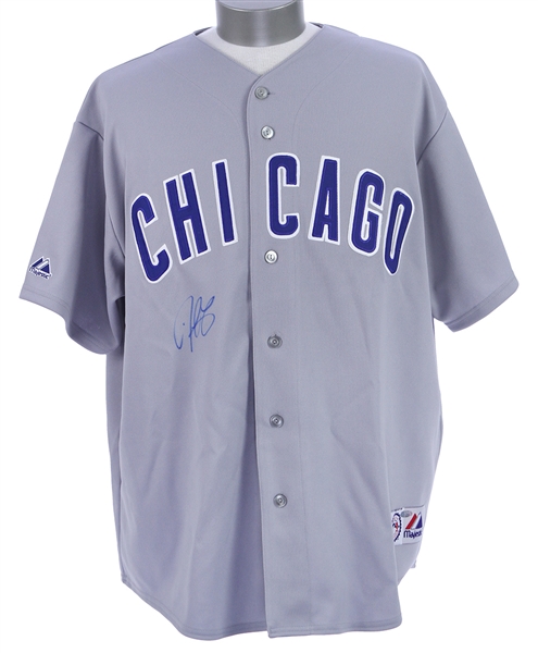2000s Derrek Lee Chicago Cubs Signed Jersey (JSA/Steiner)