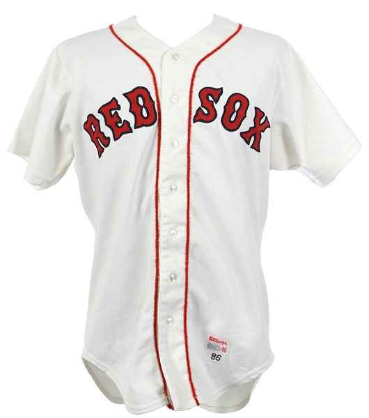 1986 Don Baylor Boston Red Sox Game Worn Home Jersey (MEARS LOA)