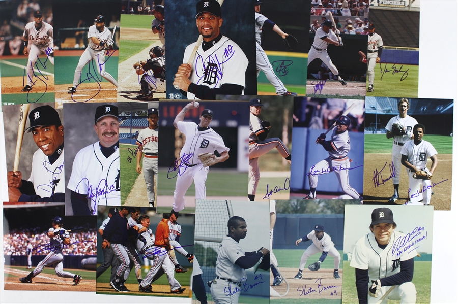 1980s-2000s Detroit Tigers / Washington Senators Signed 8x10 Color Photos (Lot of 100+) (JSA)