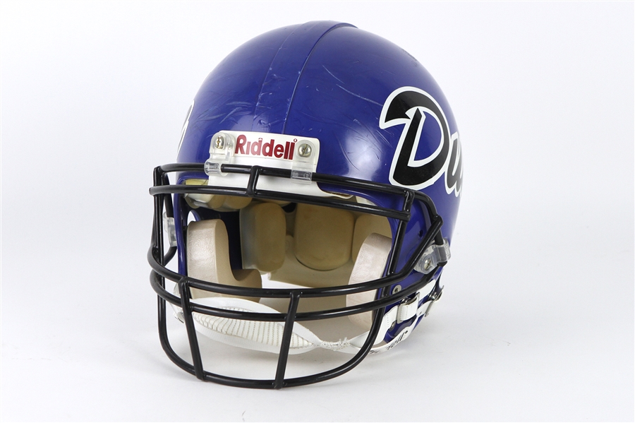 1996 Duke Blue Devils Game Worn Football Helmet (MEARS LOA)