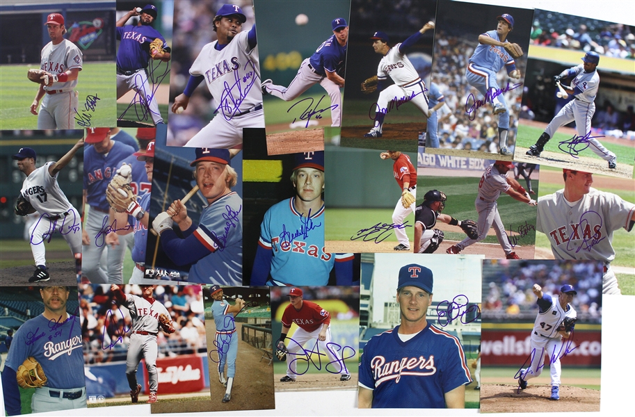 1980-2000s Montreal Expos / Texas Rangers Signed 8x10 Color Photos (Lot of 100+) (JSA)