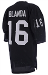 1975 George Blanda Oakland Raiders Game Worn Home Jersey (MEARS A9)