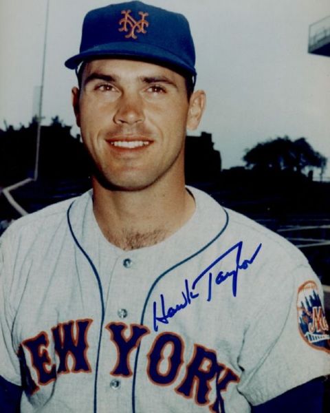 1964-67 New York Mets Hawk Taylor Autographed 8x10 Color Photo (JSA) 