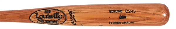 1994-95 Jerry "Gov" Browne Florida Marlins Signed Louisville Slugger Professional Model Bat (MEARS LOA/JSA)