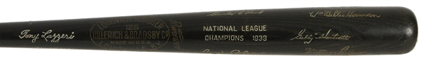 1938 Chicago Cubs National League Champions H&B Louisville Slugger Commemorative Black Bat