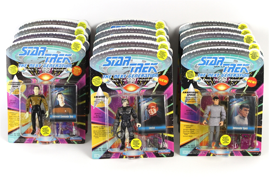 1993 Star Trek The Next Generation Playmates 4" Figurines (Lot of 14)