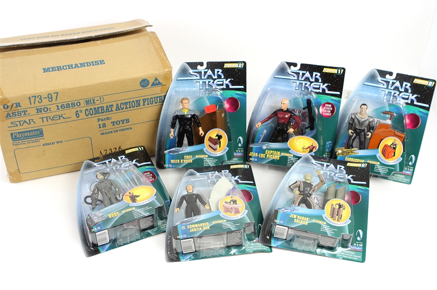 1998 Star Trek Warp Factor Series Playmate 6" Figurines (Lot of 11)