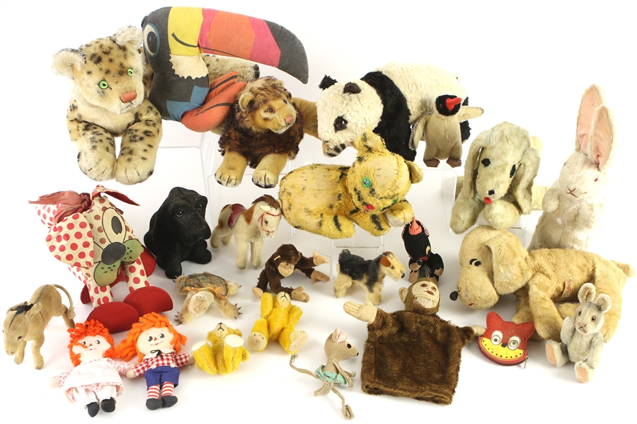 1950s-70s Stuffed Animal Collection - Lot of 24