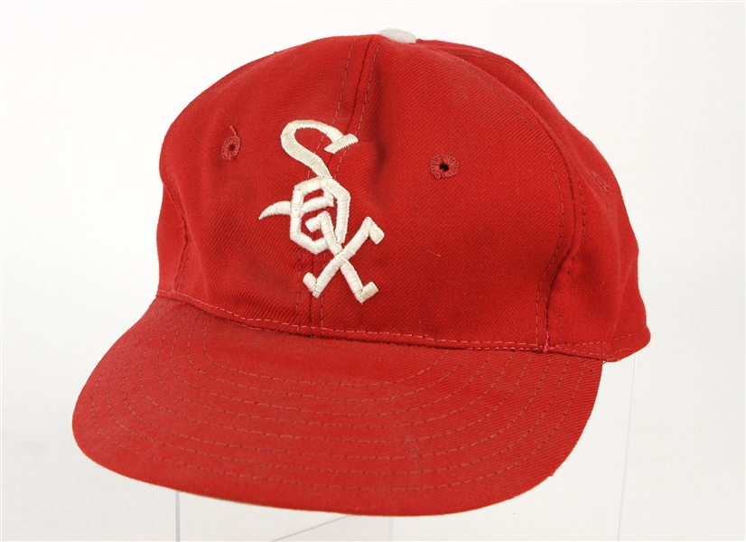 1975 Nelson Fox Chicago White Sox Stamped Old Timers Game Cap (MEARS LOA/)