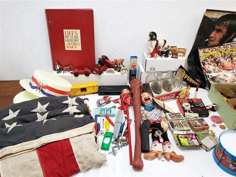 1950s-1970s Vintage Toy & Americana Lot (Halloween, Toy, Howdy Doody) 50+ Items