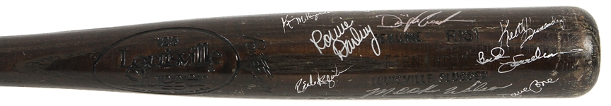1987 New York Mets Multi Signed Sid Fernandez Professional Model Louisville Slugger w/ 12 Signatures Including Dwight Gooden, Ralph Kiner, Keith Hernandez, Mookie Wilson & More (MEARS LOA/JSA)