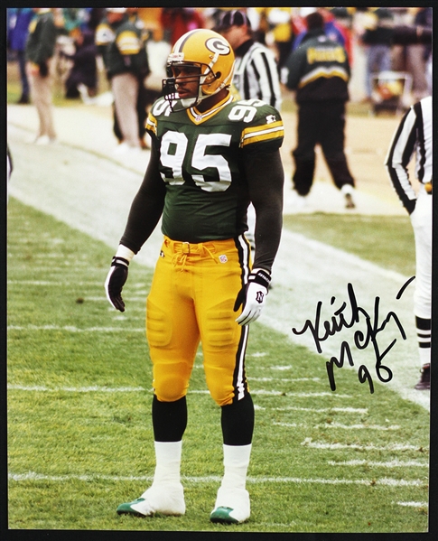 1996-1999 Keith McKenzie Green Bay Packers Signed 8"x 10" Photo (JSA)