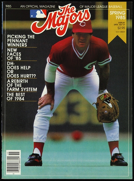 1985 Pete Rose Cincinnati Reds The Majors Magazine 