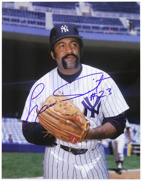 1979-1980 Luis Tiant New York Yankees Signed 11"x 14" Photo (JSA)