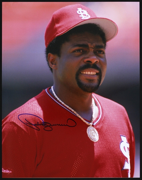 1988-1992 Pedro Guerrero St. Louis Cardinals Signed 11"x 14" Photo (JSA)