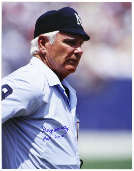 1962-1992 Doug Harvey NL Umpire Autographed 11"x 14" Photo (JSA)