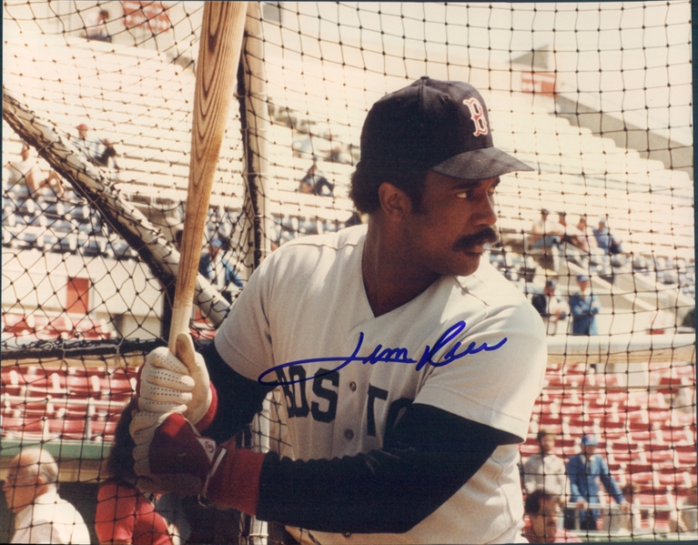 1974-1989 Jim Rice Boston Red Sox Autographed Colored 8x10 Photo (JSA)