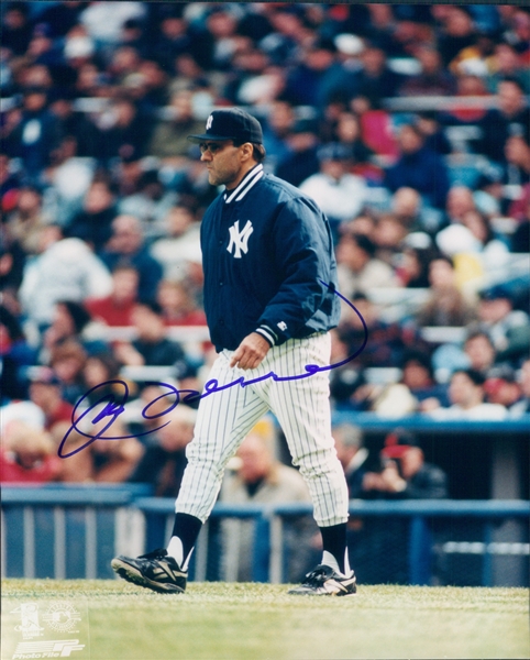 1996-2007 Joe Torre New York Yankees Autographed Colored 8"x10" Photo (JSA)