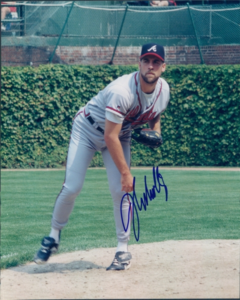 1988-1999, 2001-2008 John Smoltz Atlanta Braves Autograph Color 8"x10"Photo (JSA)