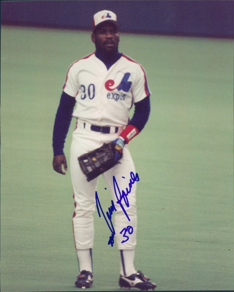 1979-1990 Tim Raines Montreal Expos Autographed Color 8"x10" Photo (JSA)