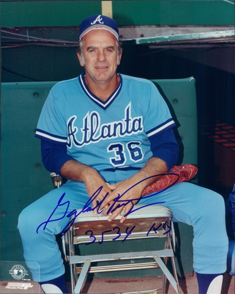 1981 Gaylord Perry Atlanta Braves Autographed Color 8"x10" Photo (JSA)
