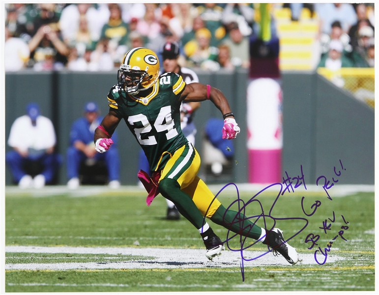 2006-2014 Jarrett Bush Green Bay Packers Signed 11"x 14" Photo (JSA)