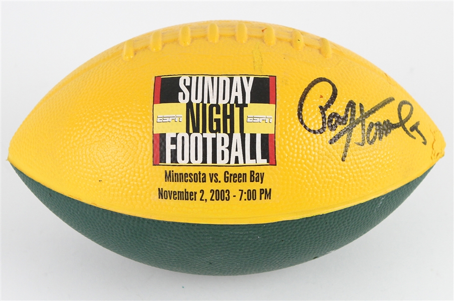 2003 Paul Hornung Green Bay Packers Signed Sunday Night Football Soft Promo Football (JSA)