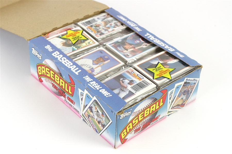 1989 Topps Baseball Trading Cards Box of 24 Unopened Strip Packs w/ 42 Cards Each