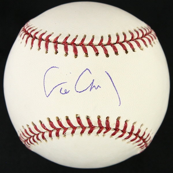 2004 Eric Chavez Oakland Athletics Signed OML Selig Baseball (JSA/Steiner/MLB Hologram)