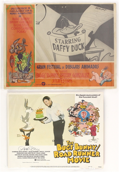 1970s Bugs Bunny Road Runner Movie 11" x 14 Poster & Gran Festival De Dibujos Animados 12.5" x 16.5" Poster - Lot of 2