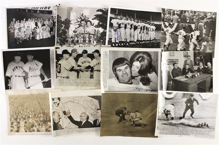 1920s-70s Baseball Original Photography Collection - Lot of 75 w/ Sparky Anderson, Dizzy Dean, Leo Durocher, Whitey Ford, Roger Maris, Willie Mays, Pete Rose & More