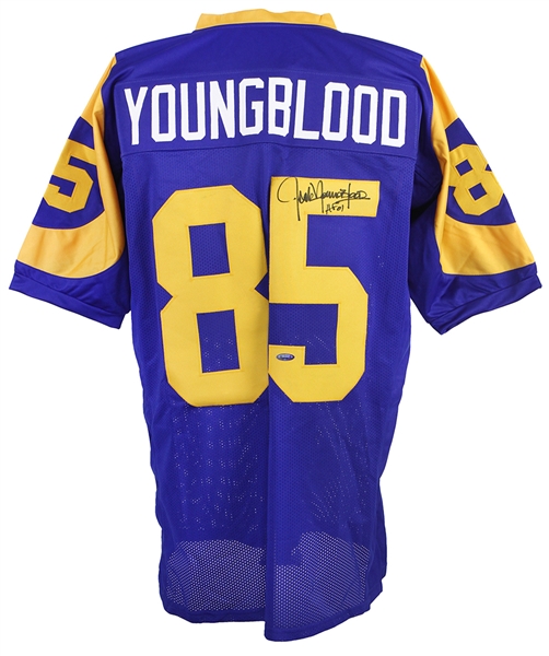 1971-1984 Jack Youngblood Los Angeles Rams Autographed Jersey (Tristar)