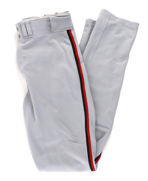 2003 Barry Larkin Cincinnati Reds Game Worn Road Uniform Pants (MEARS LOA)