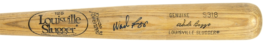 1986-89 Wade Boggs Boston Red Sox Signed Louisville Slugger Professional Model Game Used Bat (MEARS A9/JSA & PSA/DNA)